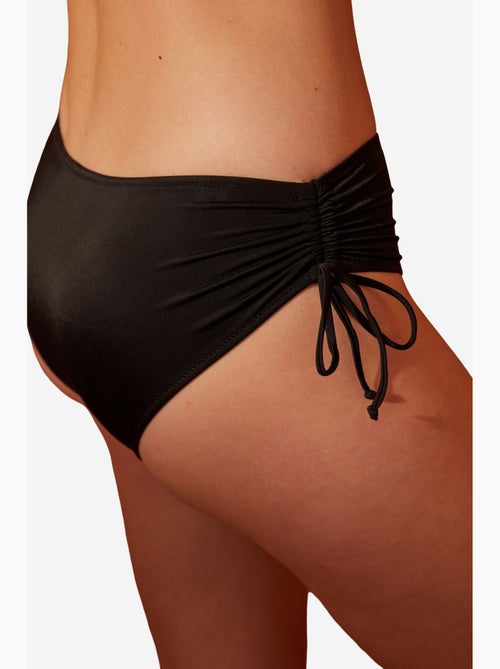 Bas de bikini basic taille haute à nouer penti - Kiabi Bas de bikini basic taille haute à nouer penti - Kiabi