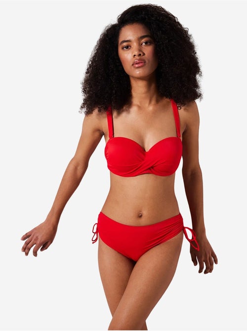 Bas de bikini basic taille haute avec anneau penti - Kiabi Bas de bikini basic taille haute avec anneau penti - Kiabi
