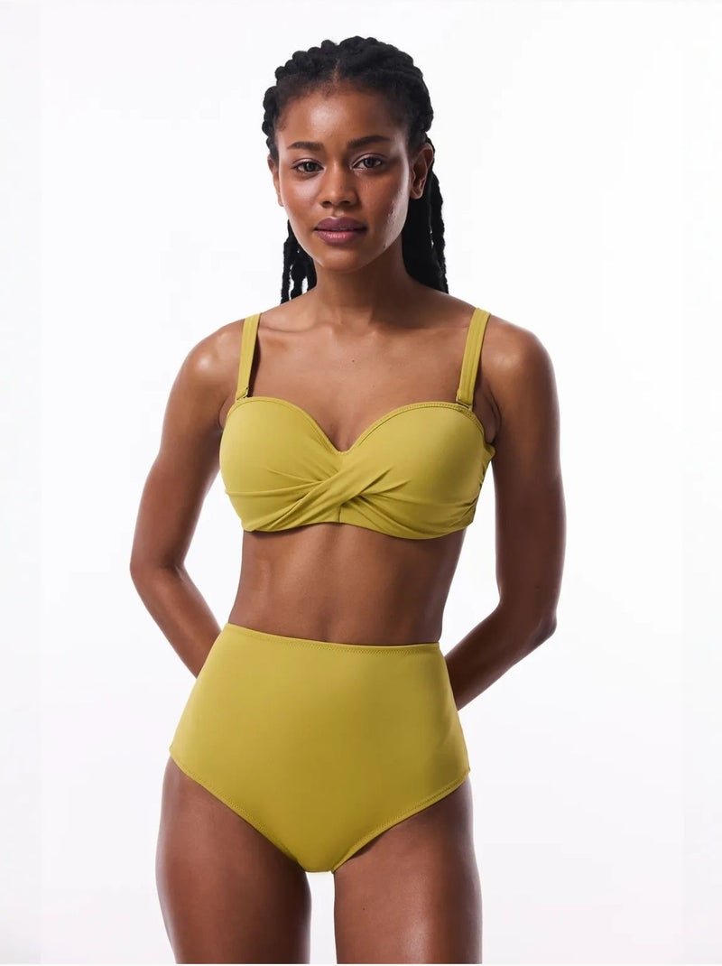 Bas de bikini femme taille haute penti Ambre - Kiabi