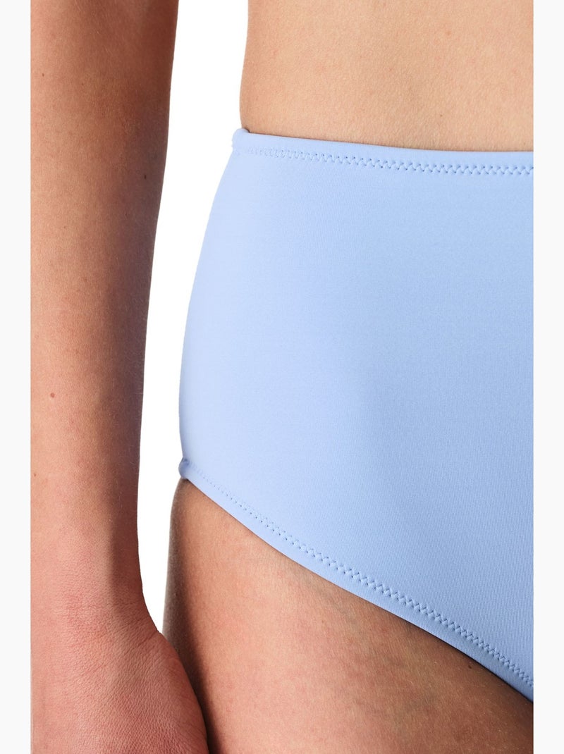 Bas de bikini femme taille haute penti Bleu ciel - Kiabi