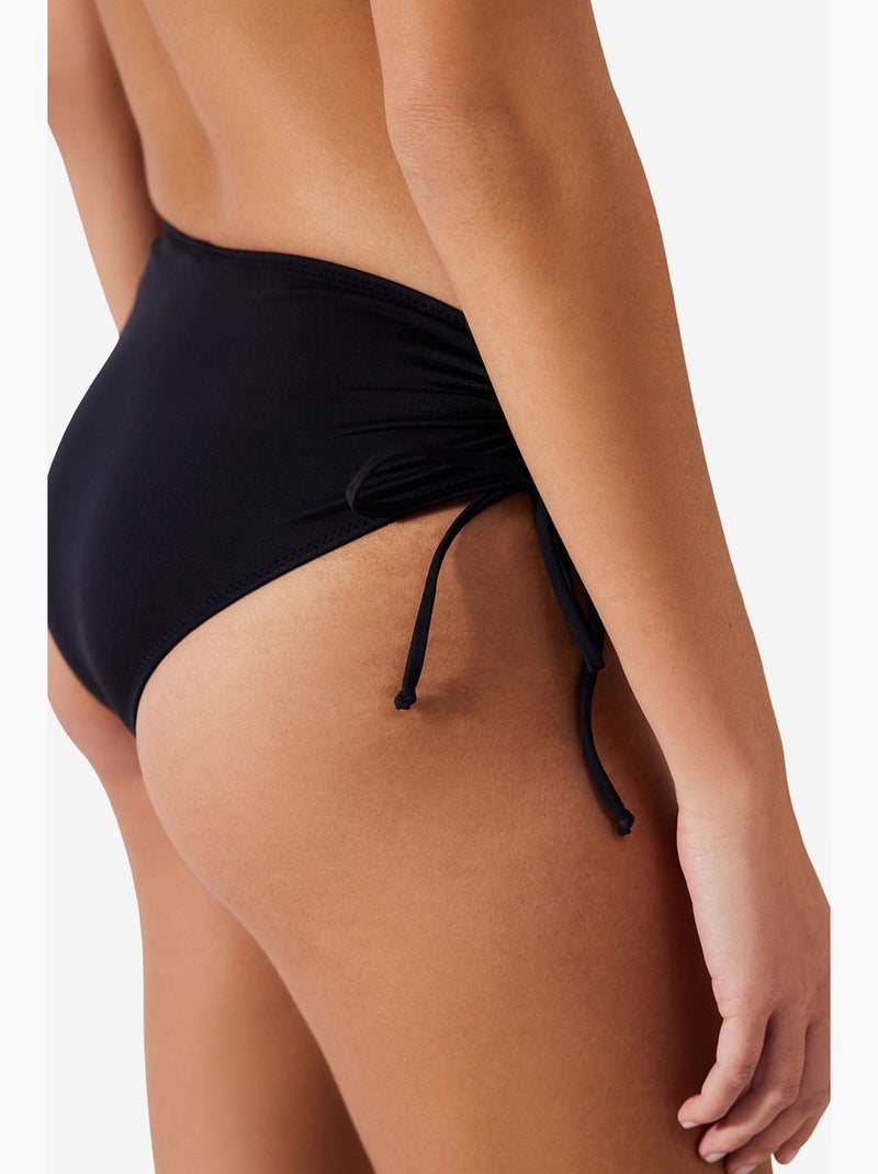 Bas de bikini high ring penti Noir - Kiabi