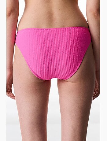 Bas de bikini nena brillant texturé taille mi-haute penti