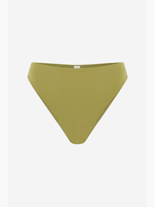 Bas de bikini slip taille haute, échancré penti - Kiabi Bas de bikini slip taille haute, échancré penti - Kiabi