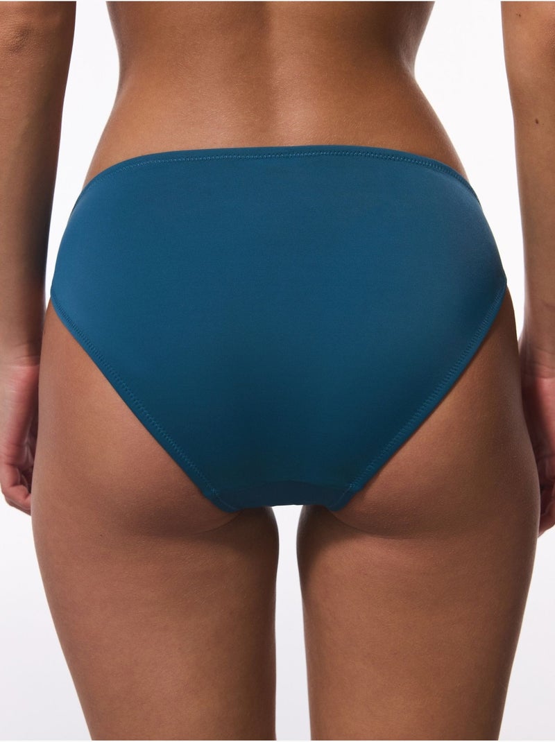 Bas de bikini slip taille mi-haute penti Bleu canard - Kiabi