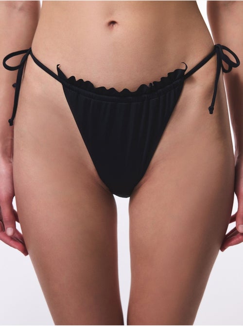 Bas de bikini taille basse à nouer super frill penti - Kiabi Bas de bikini taille basse à nouer super frill penti - Kiabi