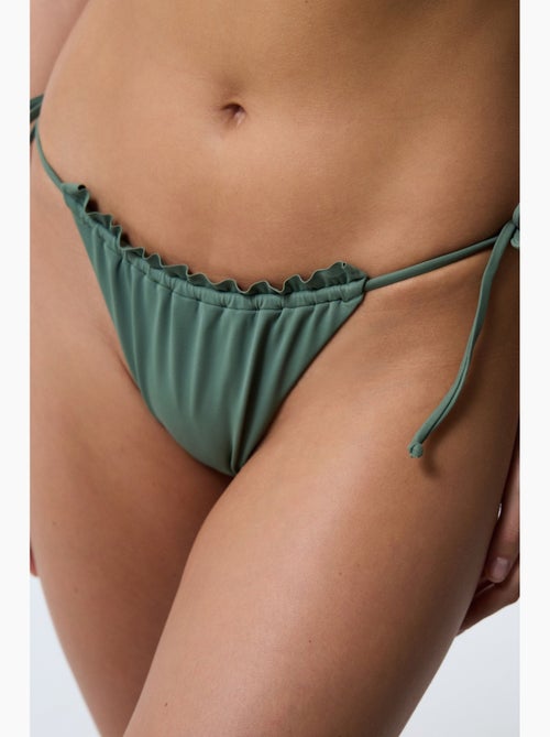 Bas de bikini taille basse à nouer super frill penti - Kiabi Bas de bikini taille basse à nouer super frill penti - Kiabi
