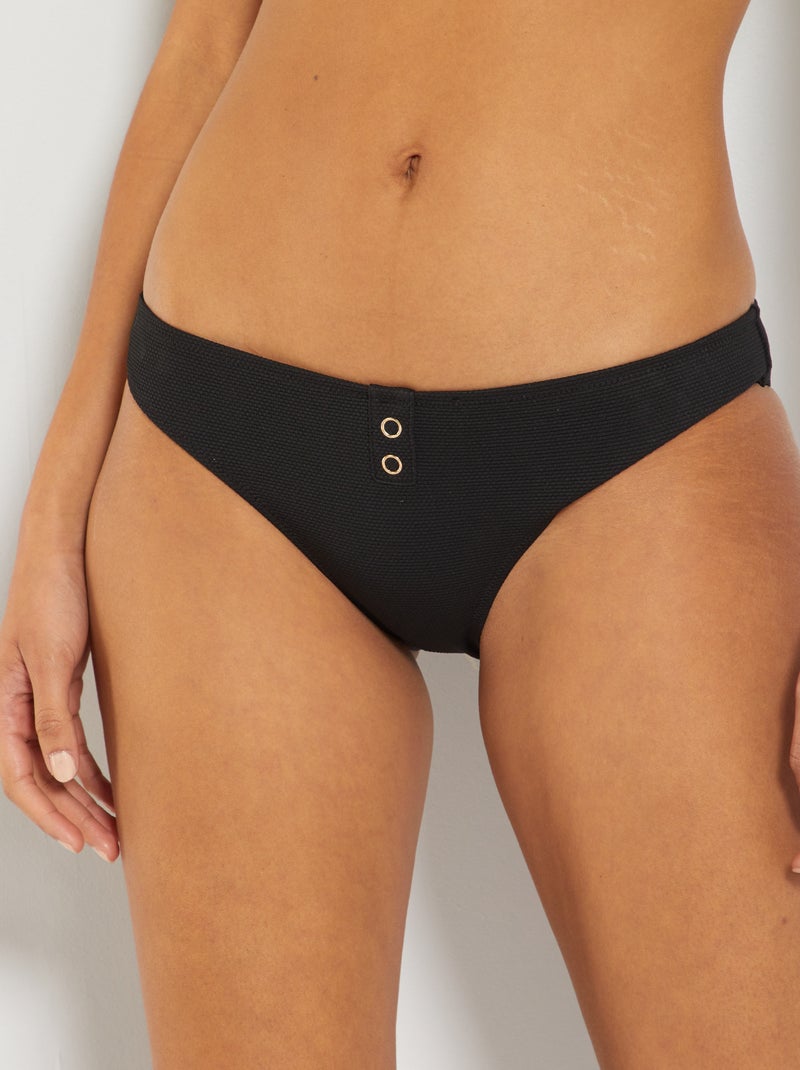 Bas de maillot de bain noir - Kiabi