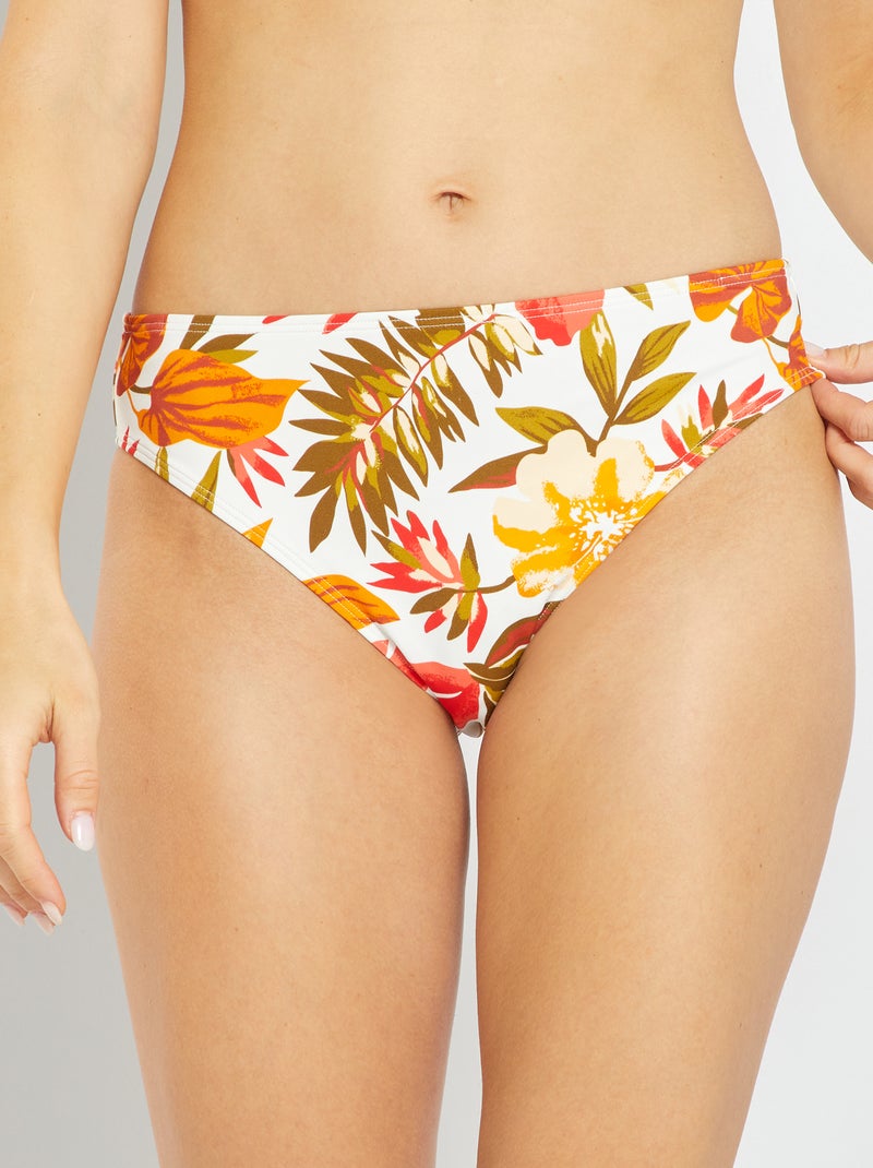 Bas de maillot de bain 'Sans Complexe' blanc - Kiabi