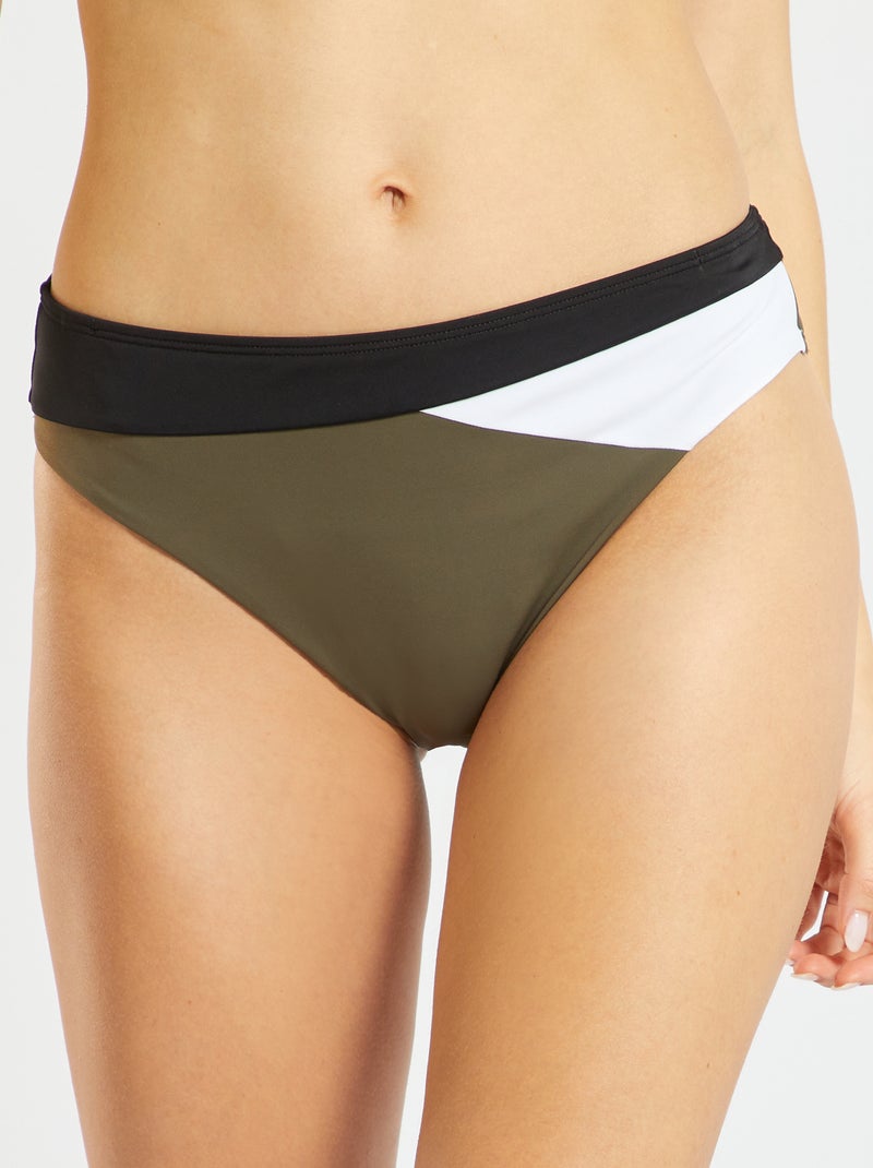 Bas de maillot de bain 'Sans Complexe' kaki - Kiabi