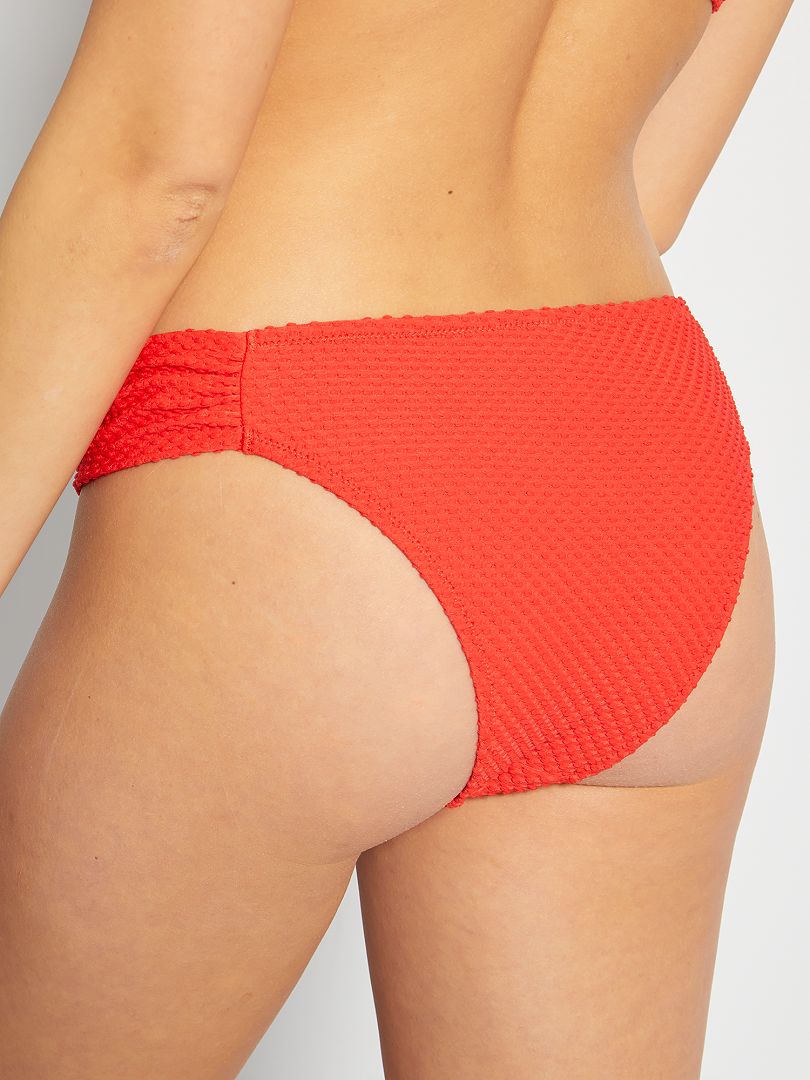 Bas De Maillot De Bain Tanga Rouge Kiabi