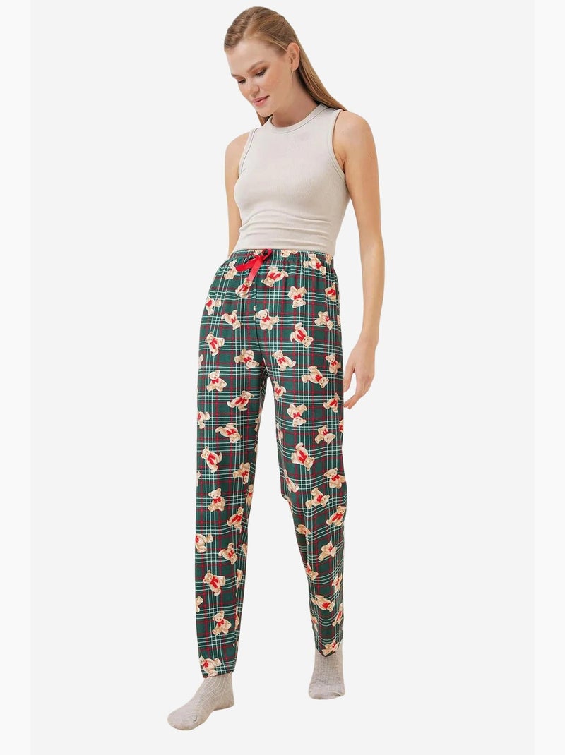 Bas de pyjama à motifs bdart Vert émeraude - Kiabi