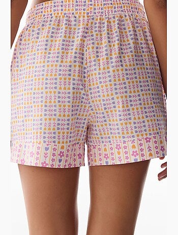 Bas de pyjama short à fleurs penti