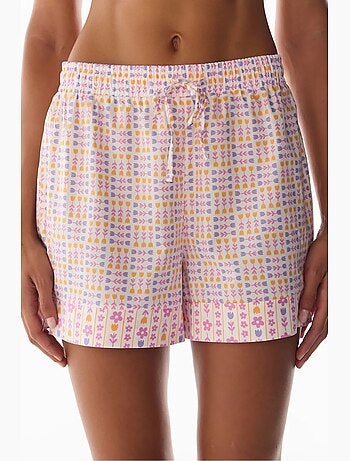 Bas de pyjama short à fleurs penti
