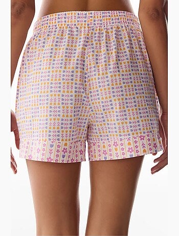 Bas de pyjama short à fleurs penti