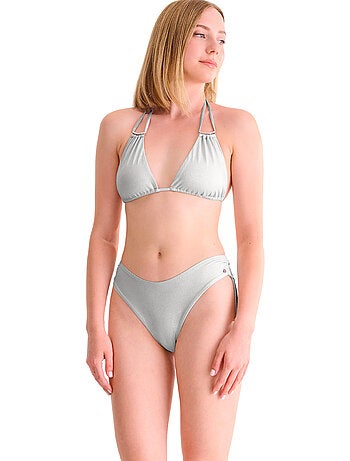 Bas maillot brésilien de bain échancré blue lagoon