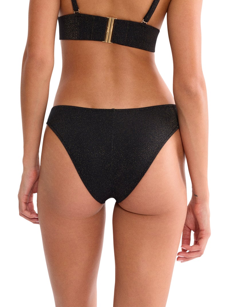 Bas maillot brésilien de bain summer sunset Noir - Kiabi