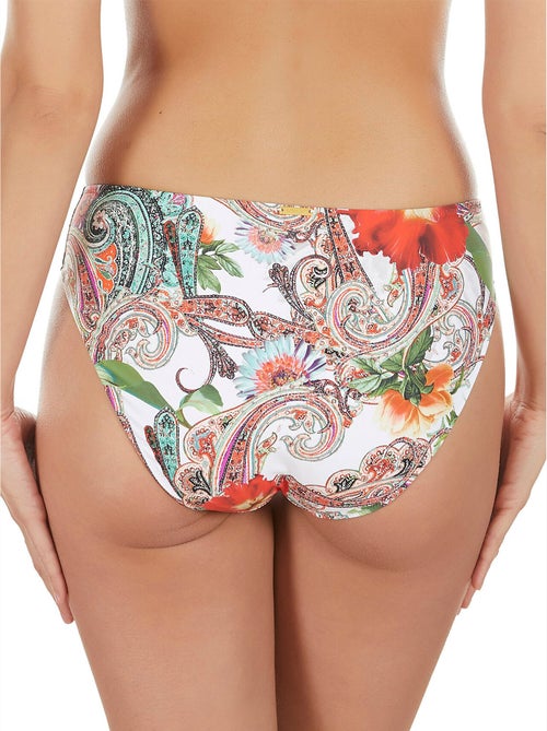 Bas maillot de bain bikini cachemire blanc - Kiabi