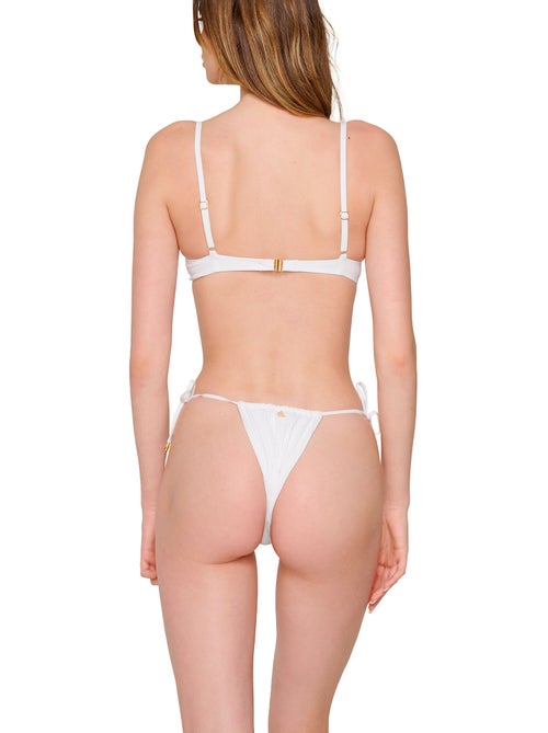 Bas maillot de bain brésilien réglable à nouettes blue sense - Kiabi