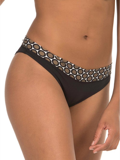 Bas maillot de bain taille haute lunares marron - Kiabi Bas maillot de bain taille haute lunares marron - Kiabi