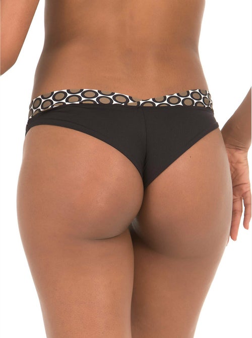 Bas maillot de bain taille haute lunares marron - Kiabi Bas maillot de bain taille haute lunares marron - Kiabi