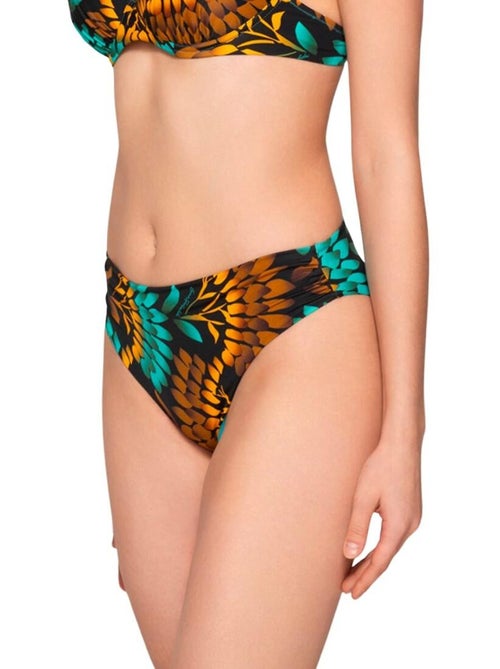Bas maillot slip de bain 5cm plissé emerald - Kiabi Bas maillot slip de bain 5cm plissé emerald - Kiabi