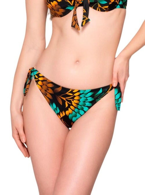 Bas maillot slip de bain à nouettes emerald - Kiabi Bas maillot slip de bain à nouettes emerald - Kiabi