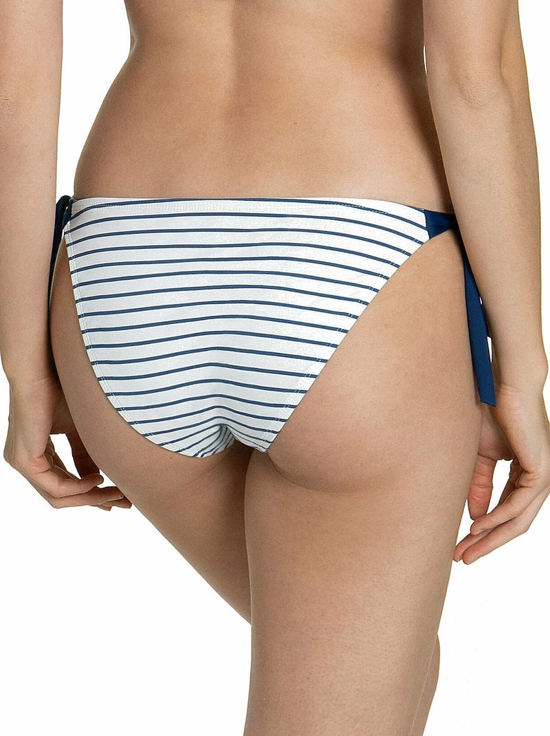 Bas maillot slip de bain à nouettes puerto rico Bleu marine - Kiabi