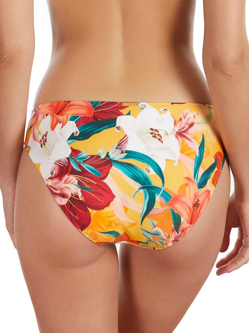 Bas maillot slip de bain bikini lirios Jaune - Kiabi