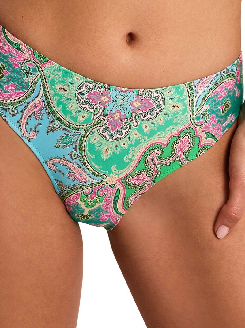 Bas maillot slip de bain boheme Vert - Kiabi