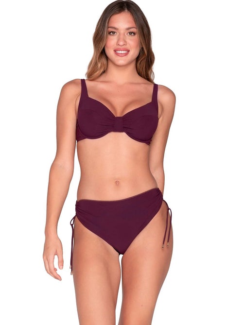 Bas maillot slip de bain côtés froncés blue sense - Kiabi Bas maillot slip de bain côtés froncés blue sense - Kiabi