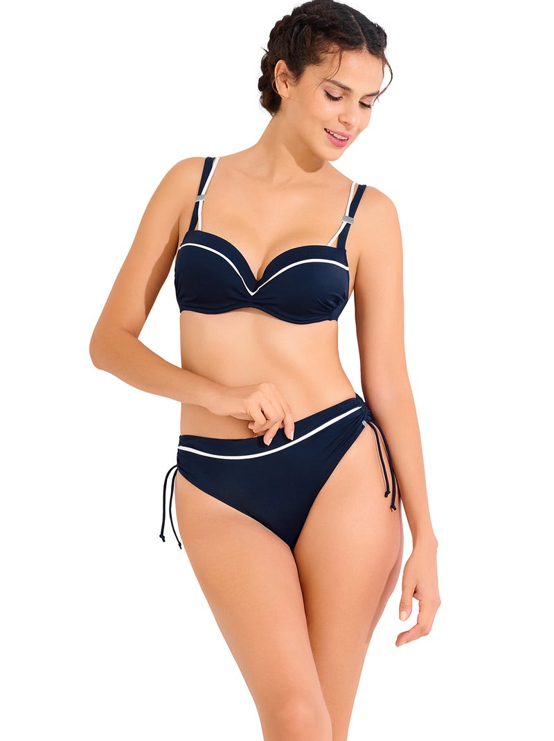 Bas maillot slip de bain côtés réglables uvita Bleu - Kiabi