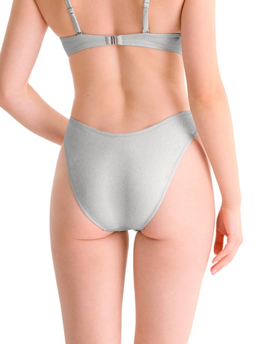 Bas maillot slip de bain échancré blue lagoon - Kiabi