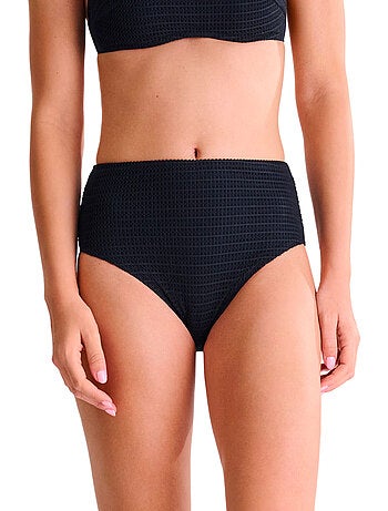 Bas maillot slip de bain échancré taille haute calvi