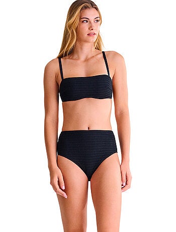 Bas maillot slip de bain échancré taille haute calvi