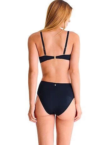 Bas maillot slip de bain échancré taille haute calvi