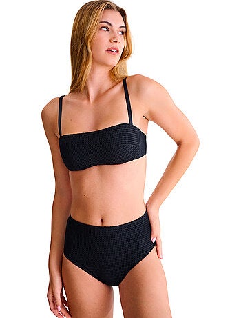 Bas maillot slip de bain échancré taille haute calvi