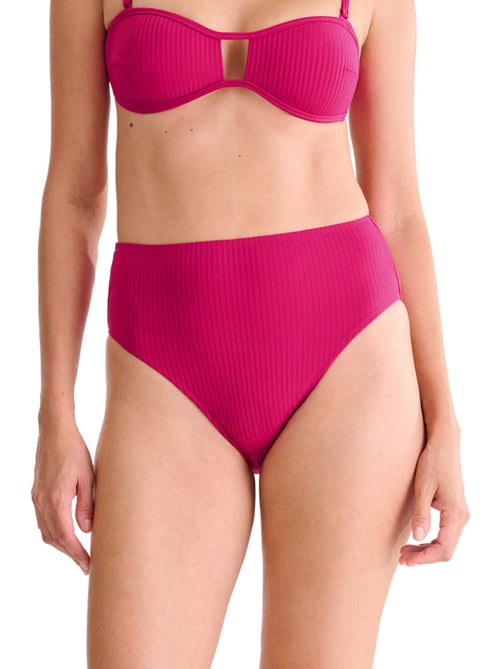 Bas maillot slip de bain échancré taille haute florida - Kiabi