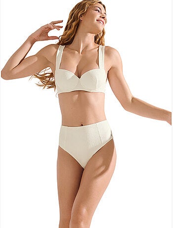 Bas maillot slip de bain échancré taille haute malaga