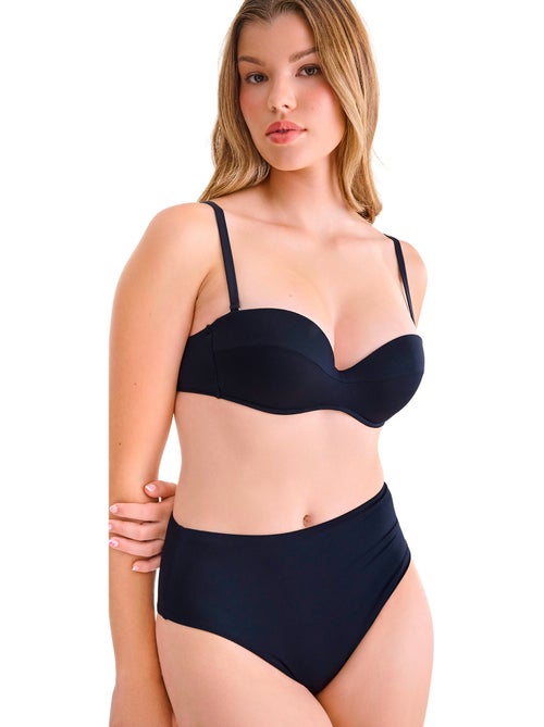 Bas maillot slip de bain échancré taille haute portofino - Kiabi Bas maillot slip de bain échancré taille haute portofino - Kiabi
