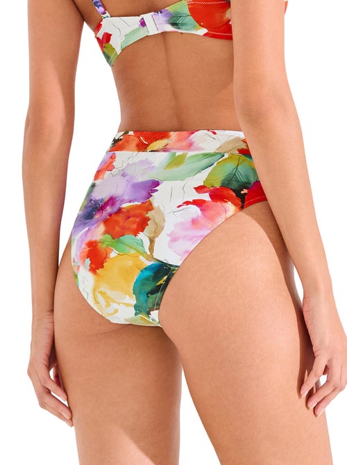 Bas maillot slip de bain échancré taille haute roma - Kiabi