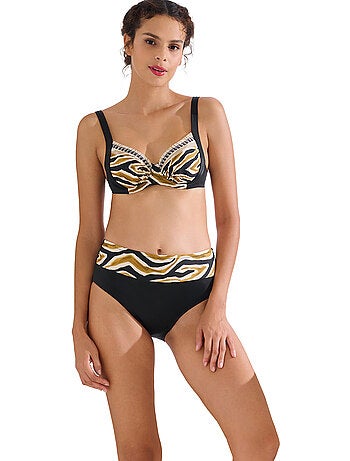Bas maillot slip de bain gainant taille haute tanzania