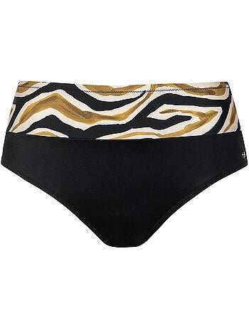 Bas maillot slip de bain gainant taille haute tanzania