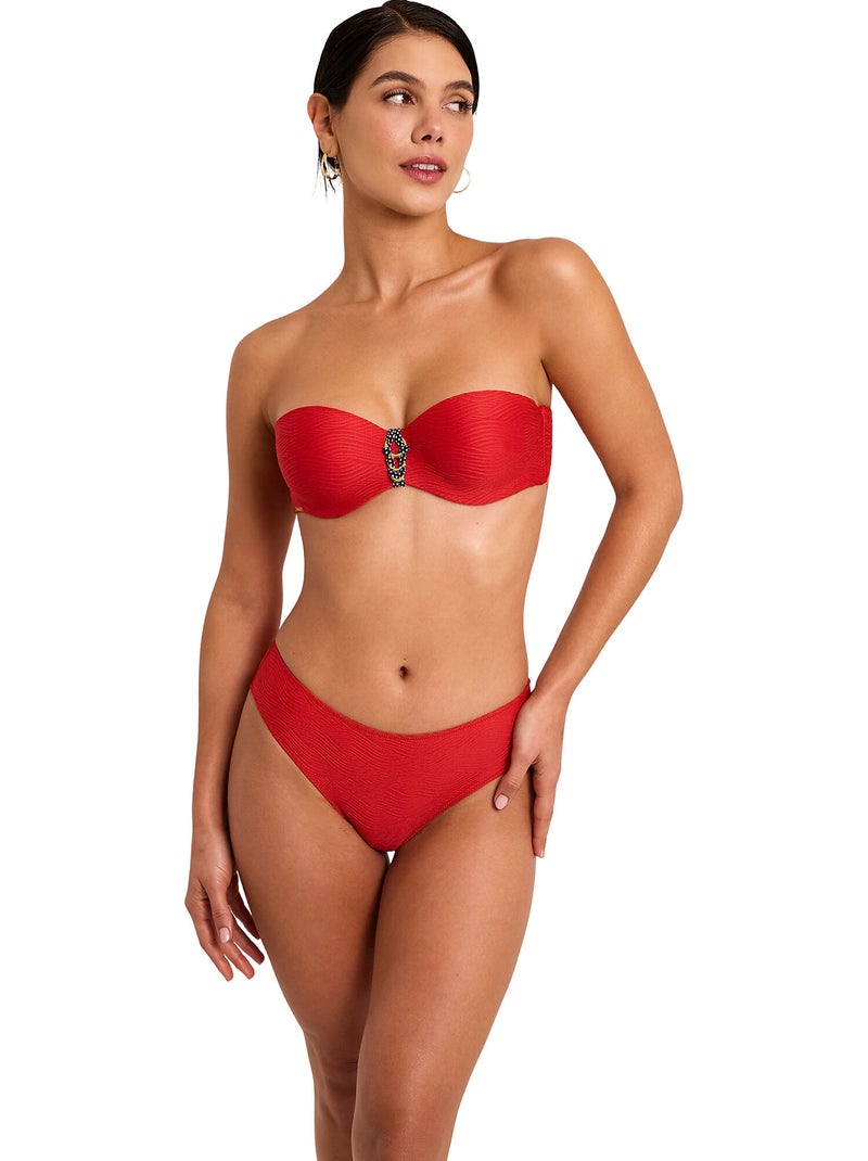 Bas maillot slip de bain nautilus Rouge - Kiabi