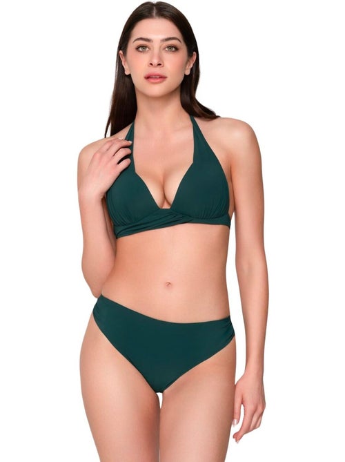 Bas maillot slip de bain plissé 5cm blue sense - Kiabi