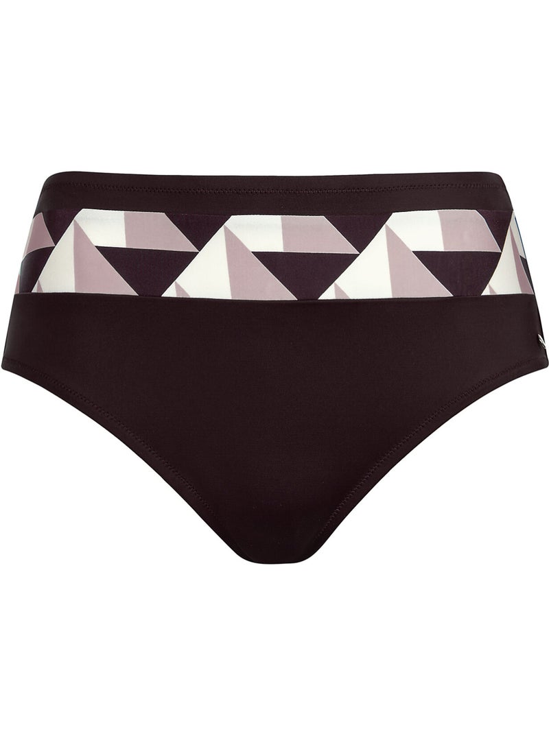 Bas maillot slip de bain shapewear taille haute toulouse Marron - Kiabi