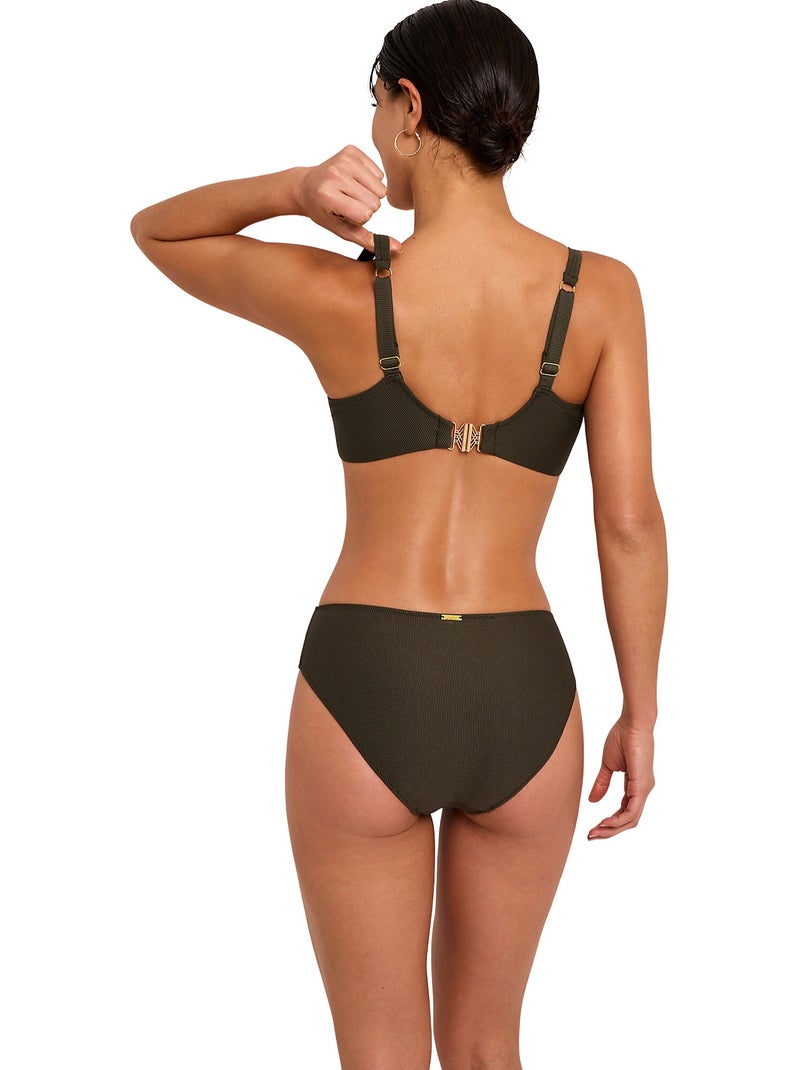 Bas maillot slip de bain solstice Kaki - Kiabi