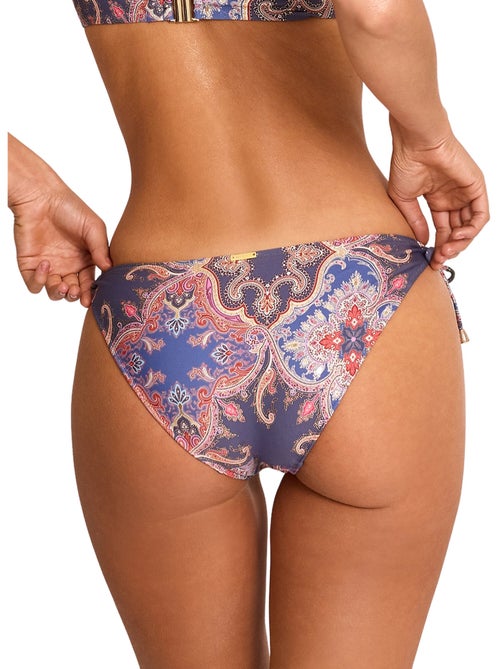 Bas maillot slip de bain taille basse à nouettes boheme - Kiabi