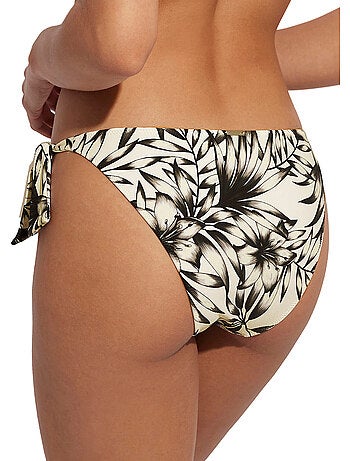 Bas maillot slip de bain taille basse à nouettes honolulu