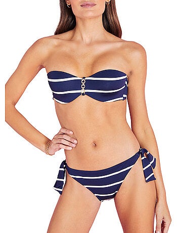 Bas maillot slip de bain taille basse à nouettes ipanema