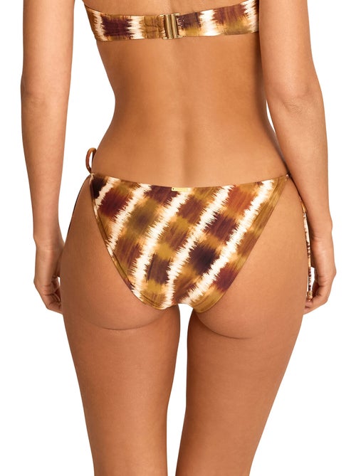 Bas maillot slip de bain taille basse à nouettes magma - Kiabi Bas maillot slip de bain taille basse à nouettes magma - Kiabi